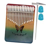 minkissy Kalimba Thumb Piano Keys Finger Piano for Beginners Music Lovers Portable Musical Instrument with Engraved Scale Easy to Learn