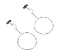 minkissy Labs Support Rings 2Pcs Iron Retort Rings Closed Design Sturdy Iron Material for Chemistry Lab and Educational Use