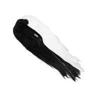 minkissy Lace Front Blocking Wig Black Blond Synthetic Half Wigs for Women Stage Performance Festival Party Cosplay