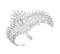 minkissy Ladies Wedding Crown Headband Rhinestone Tiara Bridal Accessories Elegant Headpiece for Bride Decorations