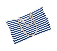minkissy Large Capacity Beach Tote Bag for Women Stylish All Match Travel Carrier Handbag Premium Striped Design for Shopping Hiking and Daily Use