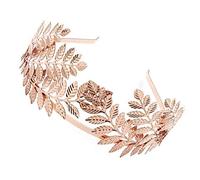 minkissy Laurel Crown Headband, Goddess Headband Leaf Headpiece Leaf Branch Crown Hair Accessories Rose Gold