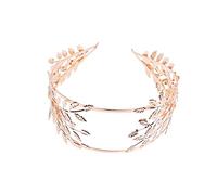 minkissy Leaf Headband Bridal Headpiece Wedding Hair Accessory for Women Elegant Hair Vine Leaves for Evening Parties