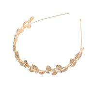 minkissy Leaf Headband Crown Bridal Hairband Wedding Headpiece Gold Hair Accessories for Bride Bridesmaid Renaissance Hair Accessories Wedding Band