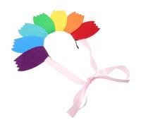 minkissy Led Flower Headband Rainbow Pride Hair Accessories for Festival Celebrations