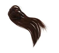 minkissy Light Brown Straight Headband Wig with Bangs and Invisible Clips Braided Hair Topper for Women Undetectable Coverage for Thinning Hair and Grey Roots Volume Boosting Hairpiece