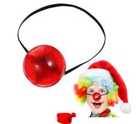 minkissy Light Up Red Clown Nose Comfortable Lightweight Circus Costume Accessory for Halloween Parties Circus Themed Events Unique Glowing Design with Elastic Band