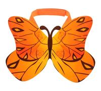 minkissy Lightweight Felt Butterfly Costume Wings for Dogs and Cats with Playful Butterfly Print in Orange, Easy to Wear Pet Costume Accessories for Halloween Parties and Special Occasions