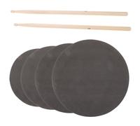 minkissy Lightweight Snare Drum Kit Practice Pad Set with Comfortable Foam Material, for Professional and Personal Use by Drummers and Beginners