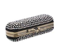 minkissy Lipstick Holder for Purse with Mirror, Antique Copper Plated Alloy Lipstick Storage Case, Anti-Break Cosmetic Organizer Box for Travel and Jewelry Storage, Small Black Makeup