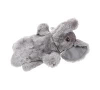 minkissy Lovely Artificial Plush Elephant Hand Puppet Educational for Interactive Role for Storytelling Group Games and Art Performance Elephant Plush Doll for Birthday Gift