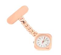 minkissy Luminous Nurse Pocket Watch Cute Medical Chest Watch with Creative Design for Accurate Timekeeping for Nurses Doctors Healthcare Staff Rose Gold Color