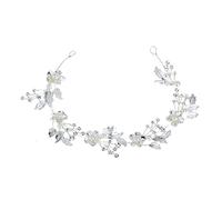 minkissy Luxurious Bridal Headband Rhinestone Flower Hair Accessory for Women Wedding