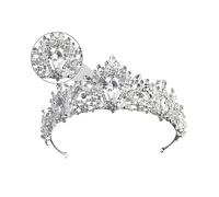 minkissy Luxurious Crystal Bridal Tiara Vintage Crown Hair Accessories Wedding Tiara Crystal Hair Crown for Women Girls