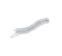 minkissy Luxury Diamond Hairpin Leaf Design Hair Clip for Elegant Styles Lightweight