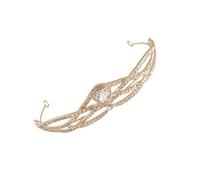 minkissy Luxury Prom Queen Tiara Fashionable Princess Bride Crown Shiny Wedding Headpiece
