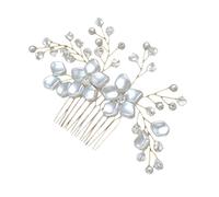 minkissy Luxury Rhinestone Comb Pearl Crystal Bridal Accessory Wedding Prom Engagement Anniversary
