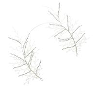 minkissy Luxury Rhinestone Crown Headband Silver Chain Bridal Headpiece for Wedding Party