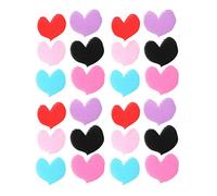 Minkissy Magic Hair Sticker, 24pcs Heart Shaped Magic Paste Pad Hair Fringe Grippers Colorful Magic Bangs Hair Pad Hair Styling Accessorie for Women Girls Ladies