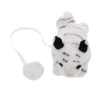 minkissy Magnetic Tiger Plush Shoulder Doll Soft Realistic Animal Adornment for Cosplay Costume Parties and Jungle Theme Events