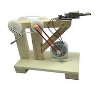 minkissy Manual Assembly Generator Model for Educational Science Experiments Hands Crank Generator Kit to Enhance Developmental Skills and Students