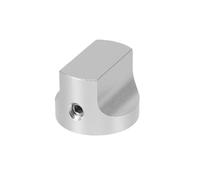 minkissy Matte Silver Aluminum Volume Knob Duckbill Shape Ergonomic Design Potentiometer Replacement for Tube Amplifiers Guitar Effect Pedals Audio Devices