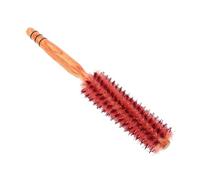 minkissy Men's Women's Round Hair Brush Styling Tool Wooden Handle Blow Drying Brush for Fine Hair Anti-static