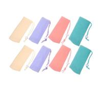 minkissy Mesh Soap Bar Bag Lanyard 8pcs Soap Holder Pouch for Shower Portable Storage for Solid Shampoo Cleanser