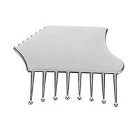 minkissy Metal Gua Sha Tool Zinc Alloy for Face Neck Arms and Scalp Massage Portable Lightweight Scraping Comb with Curved Design for Relaxation Sculpting