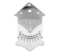 minkissy Metal Mandolin Tailpiece with Screws for 8-string Mandolin Triangle Chrome Accessory for Musical Instruments for Repair and Maintenance