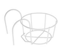 minkissy Metal Rabbit Hay Feeder 12cm Heavy Duty Bunny Feeder Iron Hanging Rack Design Space-saving Hay Holder White for Cage Small Animals Guinea Pigs
