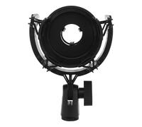 minkissy Mic Stand Shock Absorber for Diameter 21mm-25mm, Plastic Shockmount Microphone Holder Easy Adjustment, Reduces Vibration Noise for Studio Sessions and Outdoor Interviews