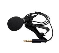 minkissy Microphone and Condenser Omnidirectional Mic with Lavalier Plug Portable Noise Reduction Tpe Cable, 3.5mm Wired for Audio Capture Online Teaching and K Song Recording