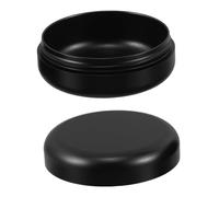 minkissy Mini Metal Tin Storage Box with Screw Lid, Small Sealing Aluminum Round Canister 55x24mm, Portable Moisture-Proof Tobacco Storage Case for Travel and Daily Use