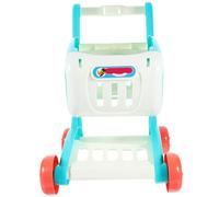 minkissy Mini Shopping Cart for Boys Simulated Blue Kitchen Supermarket Stroller Plaything for Storage and Hands Learning Easy to Assemble Gift
