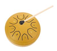 minkissy Mini Steel Tongue Drum Note Portable Percussion Instrument with Drumstick Polished Handpan for Beginners Music Education Stress Relief and Creativity Development