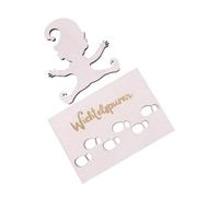minkissy Mini Wooden Elf Template Gnome Santa Stencil Footprint Stencils for Painting Diy Christmas Ornaments Home Decor Craft Project