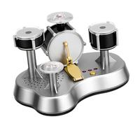 minkissy Miniature Finger Drum Set for Electronic Music Instrument with LED Lights Realistic Drumming Experience Record Playback Function for Musical Creativity and Development