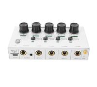 minkissy Miniature Mixing Console Audio Mixer Low-noise Compact Mixing Console for Studio Use for Mics Guitars and Bass Stage