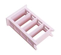 minkissy Miniature Wooden Dollhouse Display Shelf Storage Rack for Mini Furniture Organization Compact White Mini Bookshelf with Authentic Finish for Dollhouse Decoration and Creative Play