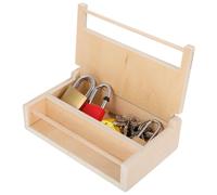 minkissy Montessori Wooden Lock and Key Set for Directional Lock Educational Puzzle with Multiple Methods Fine Craftsmanship Preschool Learning to Boost Cognitive Skills and Hand Eye