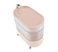 minkissy Multi-Compartment Makeup Storage Box Rotatable Lipstick Organiser Stylish Hair Accessory Organizer Box Light Luxury Plastic
