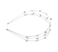 minkissy Multi Layer Rhinestone Star Headband for Women Durable Metal Hair Hoop with Sparkling Crystal Decorations Comfortable Fit for Weddings Parties and Daily Wear