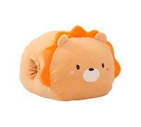 minkissy Multifunctional Hand Warmer Pillow with Cute Lion Design Soft Stuffed Cushion for Reading Sleeping and Office Use Cozy Warm Throw Pillow Gift for Adults