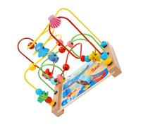 minkissy Multifunctional Life Beaded Maze for Early Learning Intelligence with Around Bead Tracks Enhancing Hand Eye Coordination and Cognitive Skills