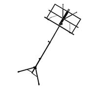minkissy Music Stand Tripod Portable Sheet Music Holder Height for Guitar and Violin for Home Practice Small Stage Performances