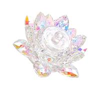 Minkissy Nail Art Accessories Crystal Dappen Dish with Lid Flower Shaped Nail Art Glass Cup Bowl Clear Nail Art Equipment Manicure Tools for Mixing Liquid Clear Glass Mugs