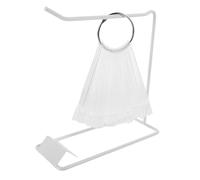 minkissy Nail Art Display Sticks and Practice Nail Tips Set 50pcs Fan-shaped with Iron Ring Holder for Salon Manicure