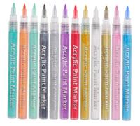 minkissy Nail Art Paint Pens 12pcs Graffiti Pen Set for Nail Art Women Girls Diy Manicure