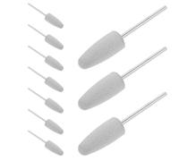 minkissy Nail Drill Bits Set and Stainless Steel Core with User-friendly Design 10pcs Rubber Silicone Polishing Buffing Tool for Manicure and Japanese Manicure for Professionals